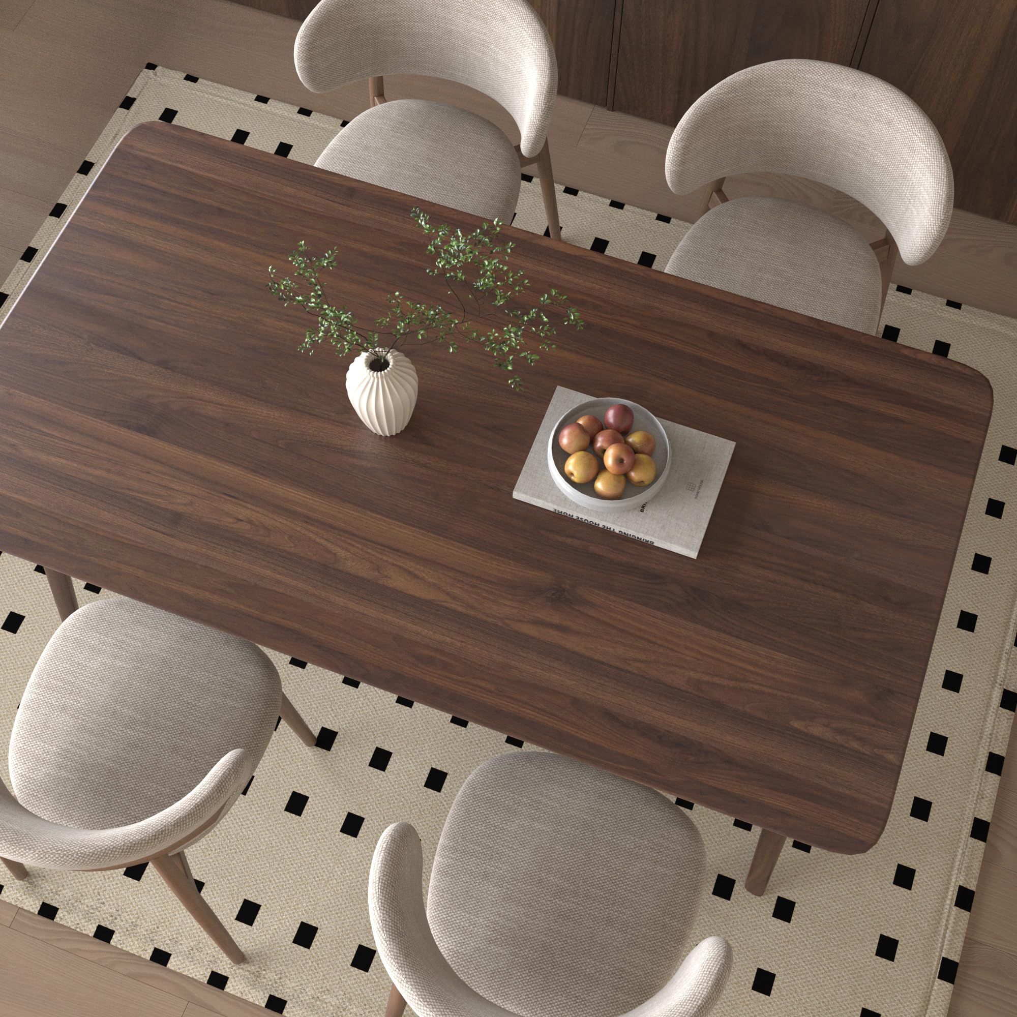 BOMENG Walnut Wood Contact Paper Roll Thick Brown Textured Wood Grain Peel and Stick Wallpaper Self Adhesive Vinyl Film Removabl